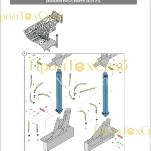Гидроцилиндр подъема мачты, 58487996